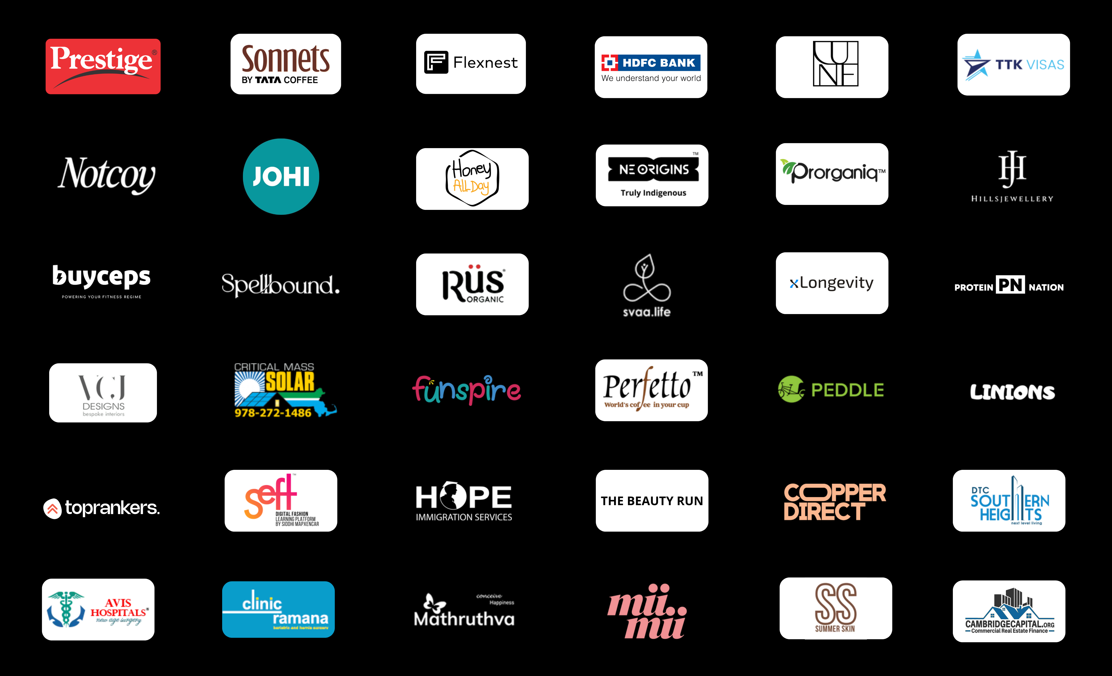 Client logos desktop